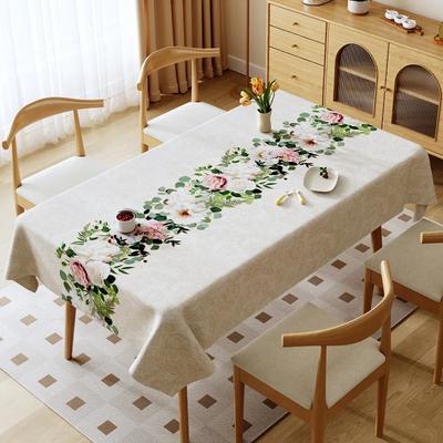Luxury Tablecloth High-temperature Resistant Waterproof and Oil Resistant Household Tablecloth Coffee Table Cloth Party Decor