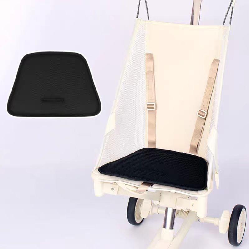 Ventilated Pram Cart Seat Cushion Infant Pushchair Mat Machine Washable Nonslip Design Durable Polyester Fabric
