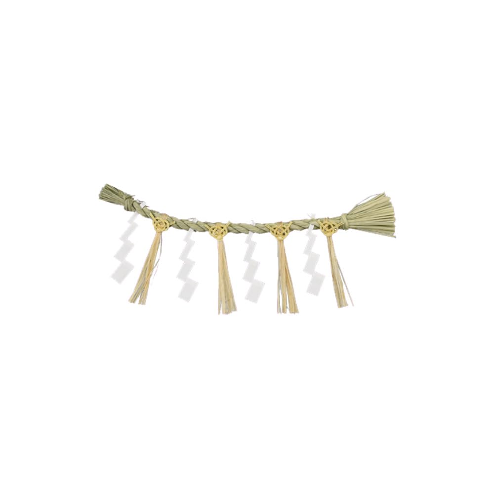 Hasegawa Buddhist Altar, Shinto Accessories, Shimenawa with Gohei, 8-inch Small Shimenawa, Modern and Stylish, Gohei, Shinto Shrine