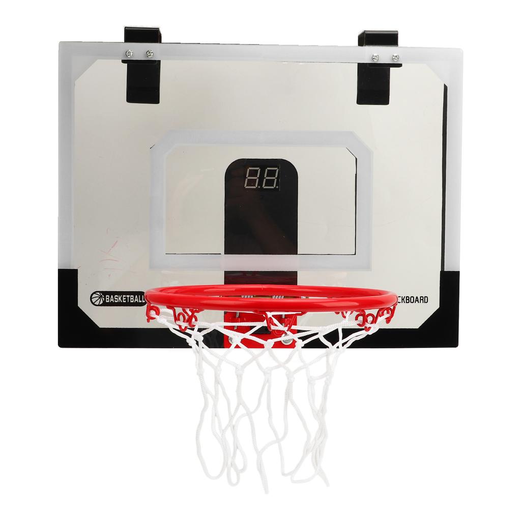 Indoor Mini Basketball Hoop Set for Kids Door Basketball Hoops With Electronic Scoreboard Ball Air Pump for Room Wall Mounted