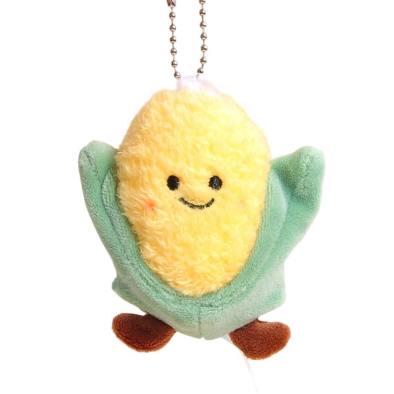 

Creative Plush Vegetable Keyring Soft Stuffed Cartoon Stuffed Toy Bag Hanging Decoration For Adult Kids Backpack Car Key