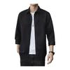 [foveitaa] Men's Summer Clothes, Shirt, 3/4 Sleeve, Men's Dress Shirt, Business Oxford Shirt, Large Size, Tops, Casual, Loose, Cool, Simple, Stylish,