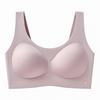Liquid foundation underwear large size jelly soft support wide shoulder vest light massage fixed cup beautiful back integrated bra