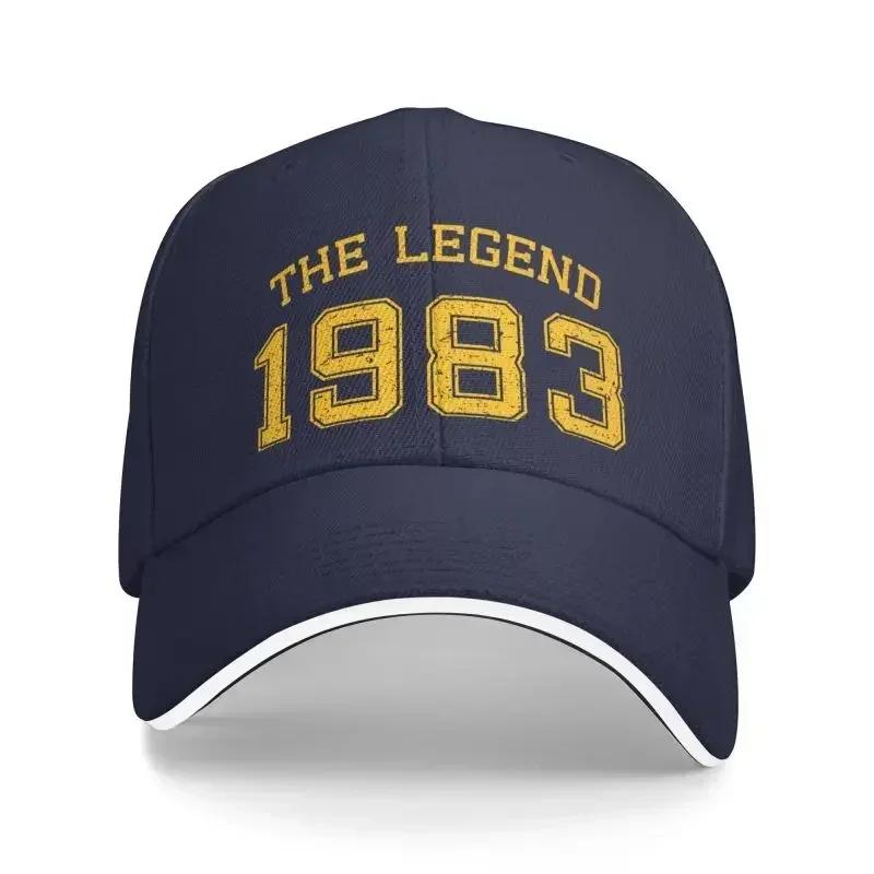 Custom The Legend Born In 1983 Baseball Cap Sun Protection Unisex Women's Adjustable Dad Hat Spring