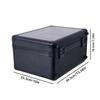 3-Row Card Storage Box Case with Transparent Cover for PSA Graded Slabs - Sports Card Holder Organizer for Trading Cards