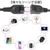 Extension Cord 0.1m~10m 1 Piece Black 10cm~10m 15A 1500W Tracking Resistant Double Covered Insulated Cap AC Adapter Clean Connection Outlet Small Cord