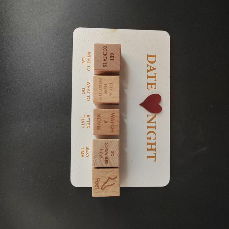 After Dark Date Night Dice Wooden Game For Couples Romantic Gift