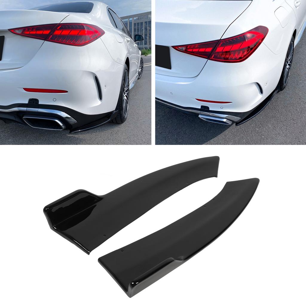 1 Pair Car Rear Bumper Diffuser Splitter Replacement for   C‑Class W206   Line 2022 And Later