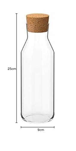 Digital Shoppy IKEA 365+ Carafe with Stopper, Clear Glass, Cork