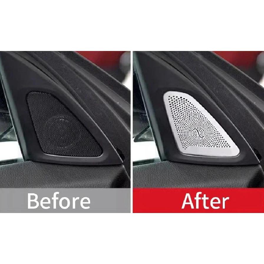 For BMW 5 Series GT 5GT F07 2010-2017 Car Inner Door Audio Speakers Stereo Panel Decorate Cover Speaker Trim Cover