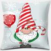 Santa Print Series Pattern Pillowcase Square Pillowcase Home Office Decoration Pillowcase