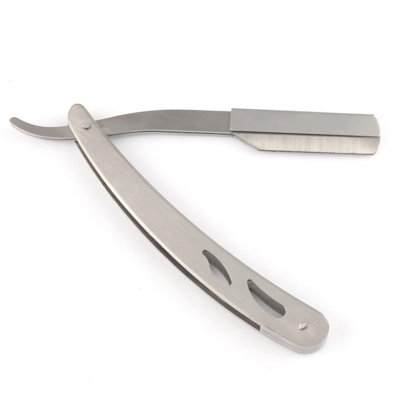 Men's 6-Piece Beard Grooming Kit: Boar Bristle Brush, Iron Alloy Comb, Razor, and Cloth Bag.