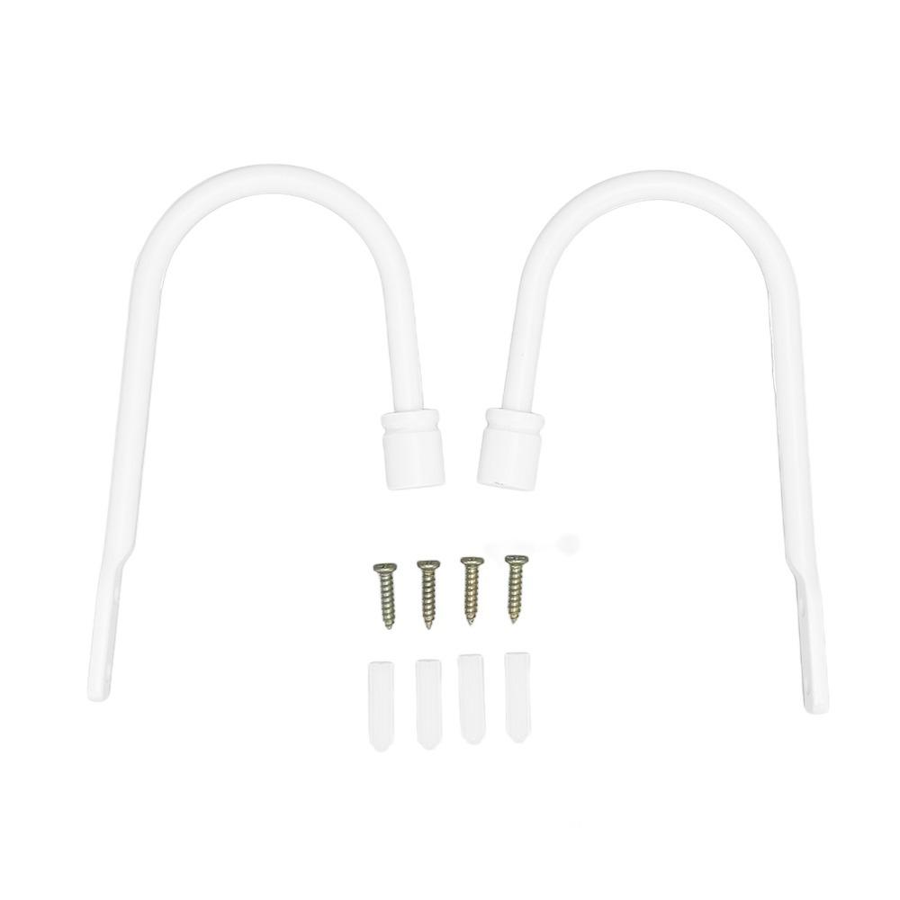 

2Pcs U Shaped Curtain Holdbacks Carbon Steel Window Curtain Holdbacks Home Decoration