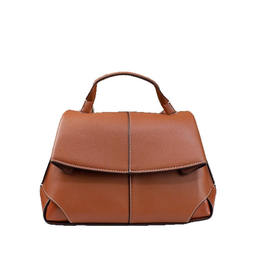 Autumn And Winter Retro Simple Handbag Versatile Atmosphere Solid Color Shoulder Messenger Bag Hand Bag Commute