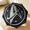 Starfleet Command Portable 3 Folds Umbrella Portable Windproof Folding Rain Umbrella For Travel Outdoor Sun Protection Travel Outdoor Gift