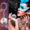WTEMPO Bling Mini Disco Ball Keychains Party Favors IY Party Decorations Retro Keychain Set Car Key/Door Key/Bag/Christmas Tree Hanging Pendants