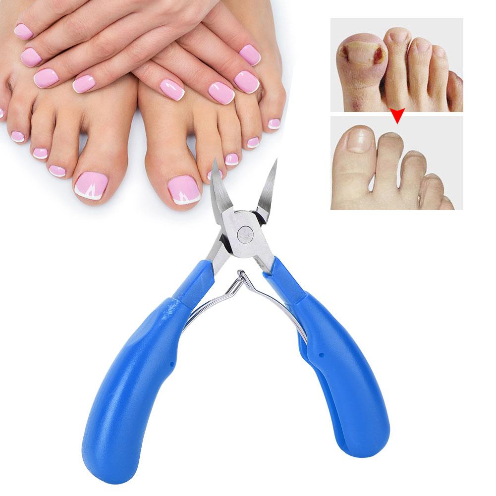 Stainless Steel Ingrown Toe Nail Clippers Fingernail Toenail Cuticle Scissors Pedicure Cutter