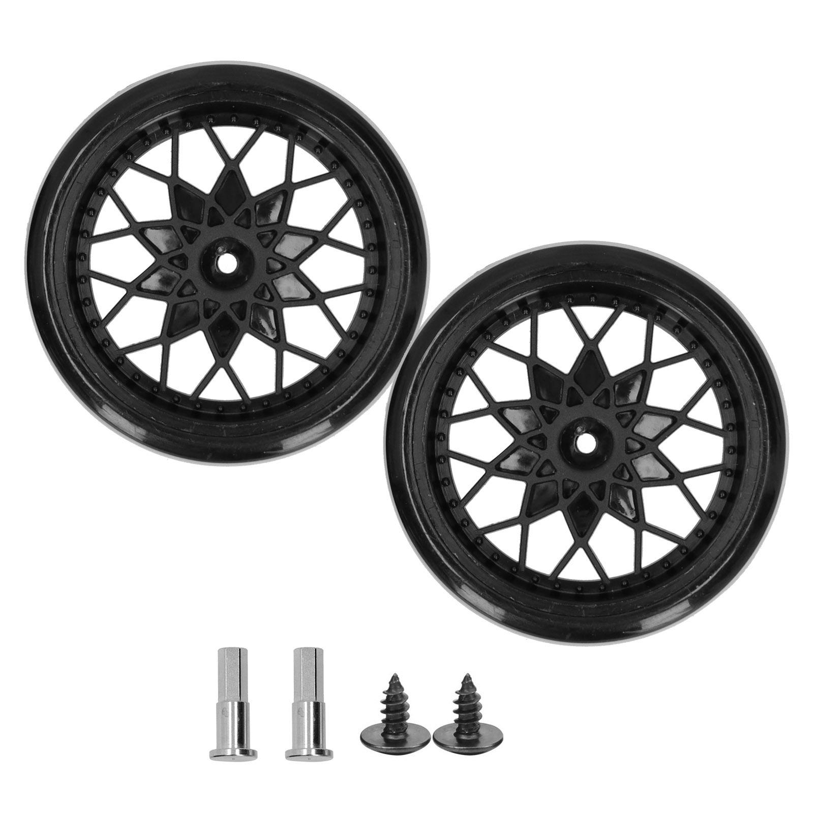 

RC Tire Wheel Axle Upgrade Replacement Accessory Parts Fit for WPL D12 RC Car Model чорний