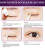 NIKZOL Invisible Eyelid Tape – 600Pcs Waterproof Double Eyelid Stickers with Fork Rod Tool for Natural Eye Lift – Eyelid Shaper Strips for Different