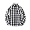 Autumn Men'S Plaid Abraded Thickened Long Sleeve Shirt Men'S Casual Shirt Jacket