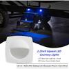 Dream Lighting 12 Volt Marine Boat Interior Courtesy Lights LED Stair Step Deck Light for RV Boats Trailer White Shell, 0.1watt, 2.2inch, Recessed