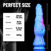 Color Silicone Dildo Liquid Multi-layer Color Transparent Crystal Simulation Penis Adult Products