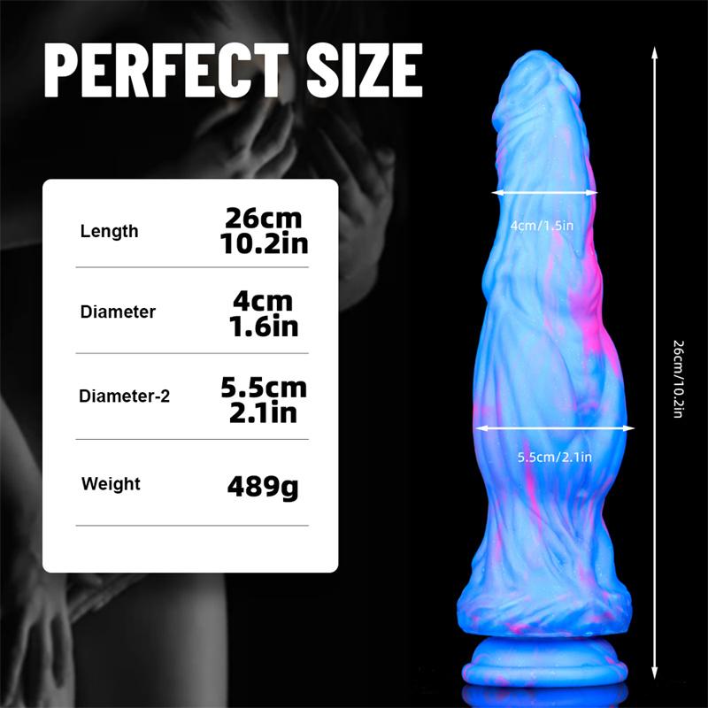 Color Silicone Dildo Liquid Multi-layer Color Transparent Crystal Simulation Penis Adult Products