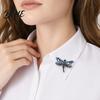 Anti-oxidation Brooch Dragonfly Brooch Sparkling Rhinestones Lapel Pin with Strong