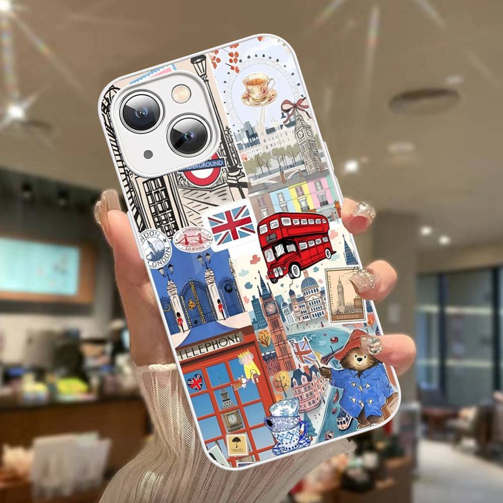 

Classic Movie P-paddingtonS Tempered Glass For Iphone 14 13 12 11 Pro Mini XS MAX 14Plus X XS XR Fundas iphone 13