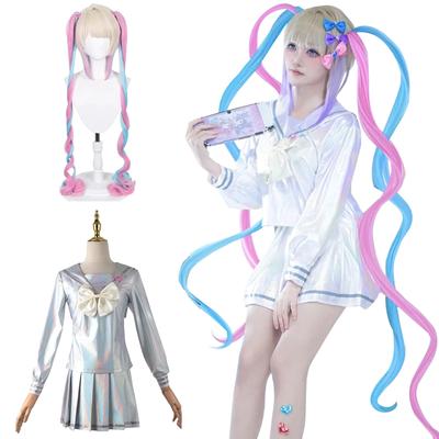 Szuper Cosplay Parókával Internet Angel Needy Girl Overdose Cosplay Jelmez Felnőtt Jelmez Kulturális Fesztivál Rendezvény Jelmez Színpadi Ruhák KAngel Cosplay