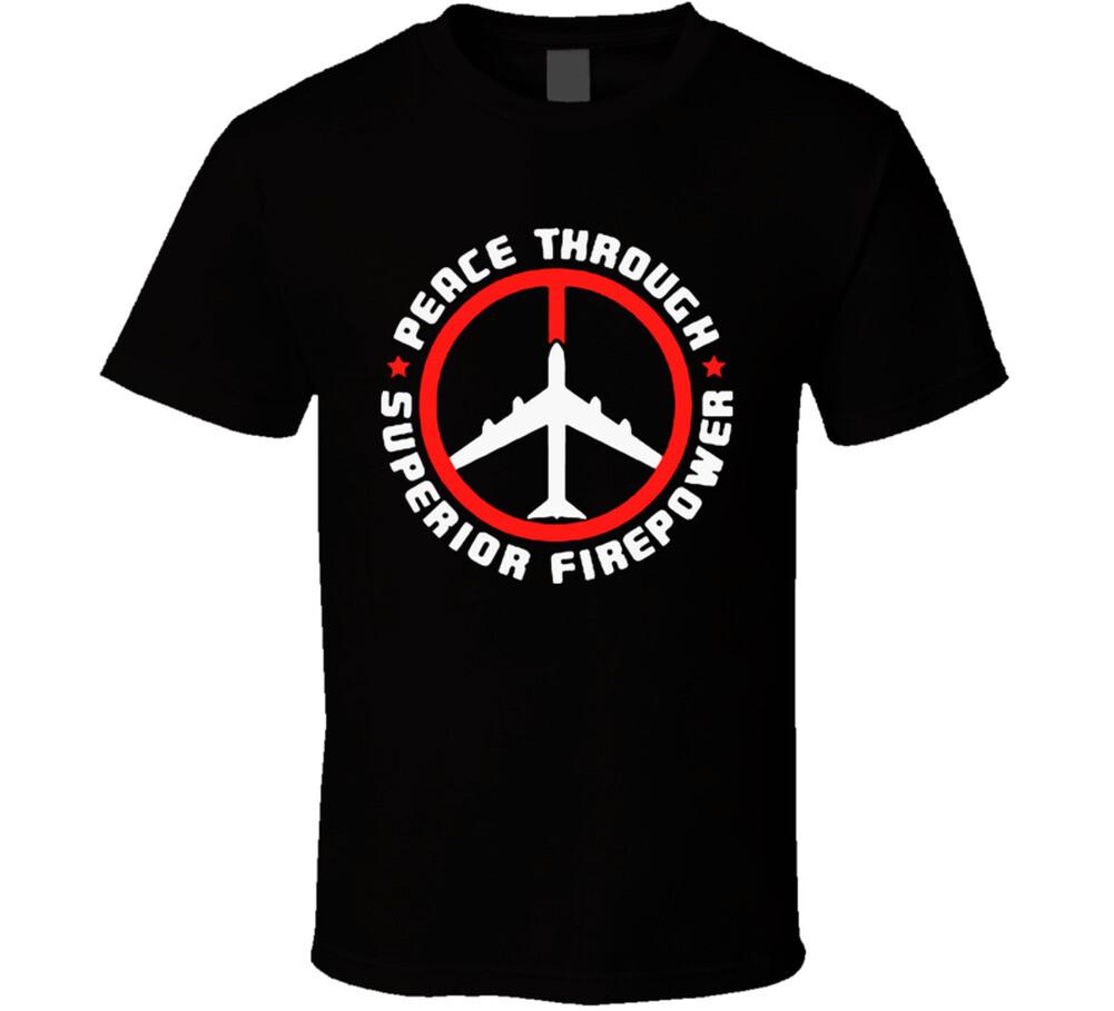 New Peace Through Superior Firepower T Shirt L