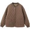 Damen Koreanischer Stil Locker Lässig Leichte Kurze Diamantgesteppte Baumwollwattierte Jacke für Winter