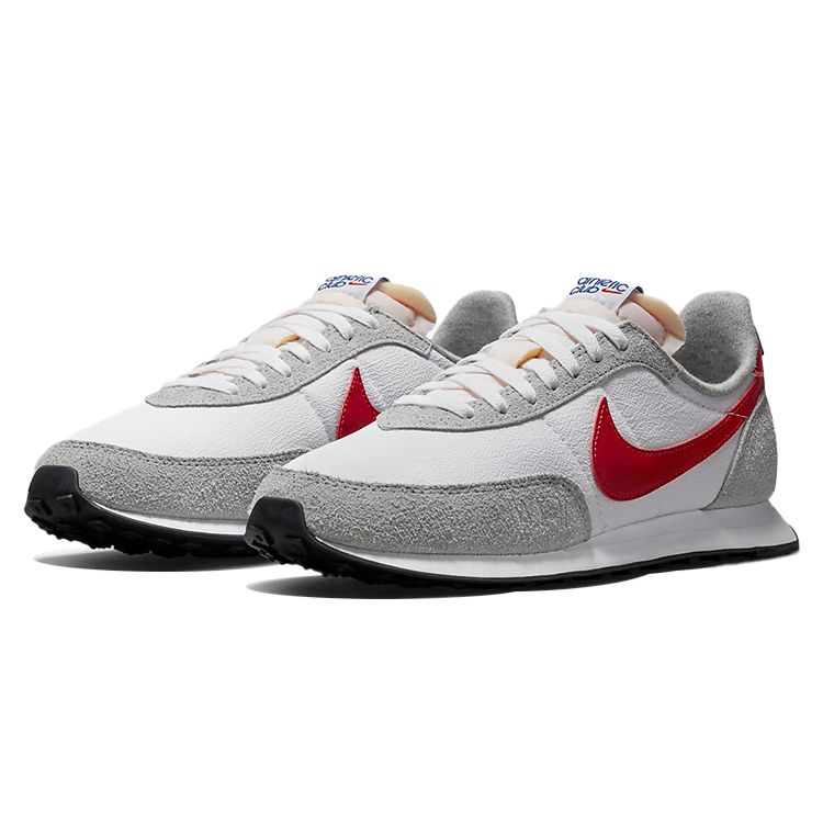 Nike Waffle Trainer 2 White Light Smoke Grey Gym Red Men Sneakers Hyper-Royal DJ6054-101