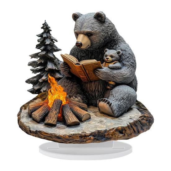 

2D Acrylic Display Plaque Tabletop Ornament Strong Lightweight Festive Centerpiece Decorative Plaque 1pc