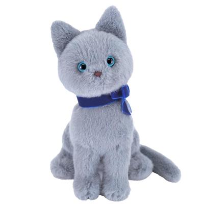 Sunlemon Jolly Grigio Seduto 13 x 12 x 19 cm Peluche Gatto P-9052