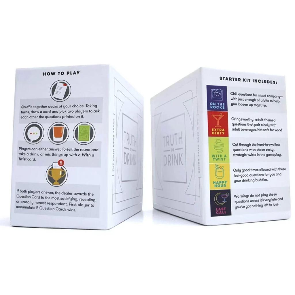 Truth or Drink English Board Games Drinking Card Friends Party Board Game
