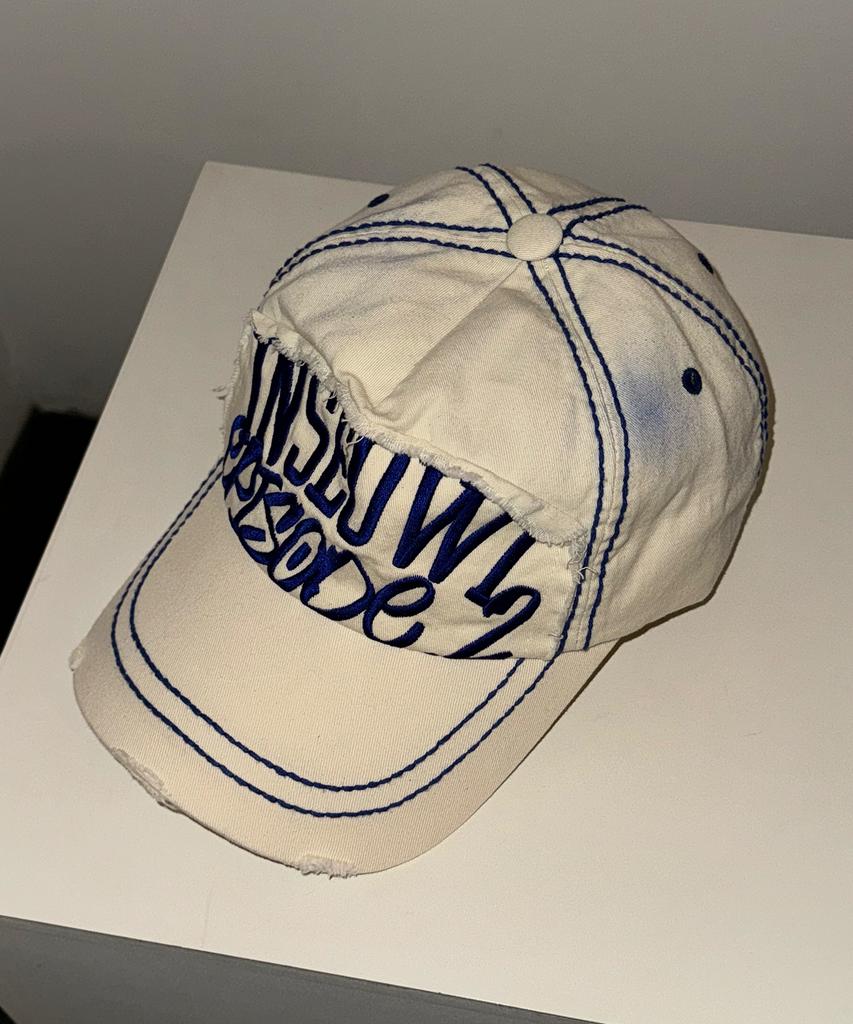 INSEOWL Washed Stitch Ball Cap - Cotton Cream