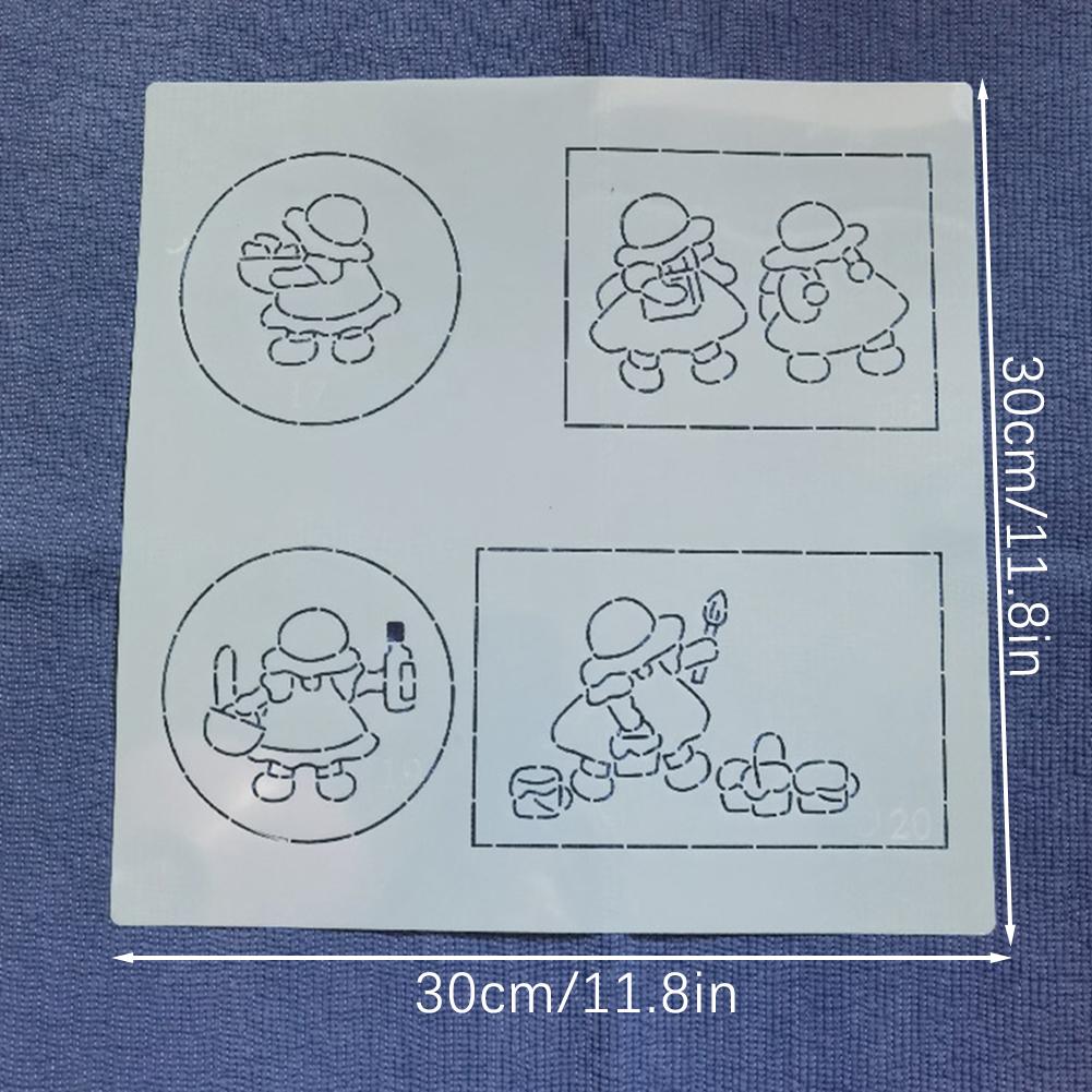 Patchworks Sewing Stencil DIY Hand Sew Wall Mat Fabric Embroidery Tool For Embroidery Patchworks Sewing Craft