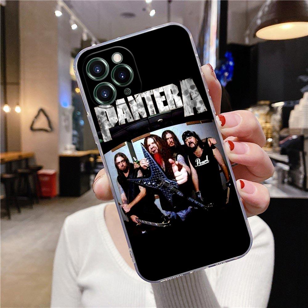 Clear Case For iPhone 16 15 14 13 12 11 Pro Max Mini Xs XR 8 Plus Dimebag Pantera Rock Band Darrell Cover For iphone 16 Pro Case