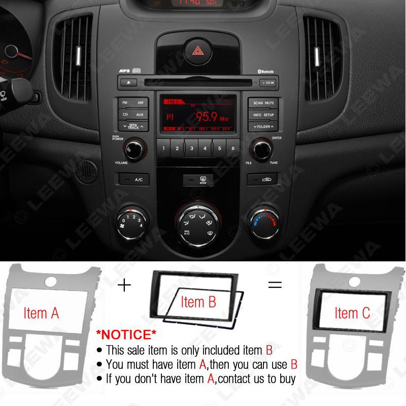 Kia Cerato/Forte Double Din Car Audio Frame Modification Bracket