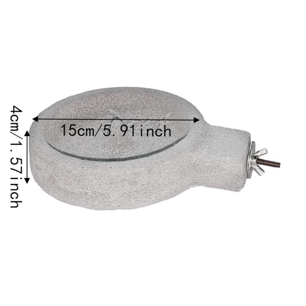 Wear-Resistant Parrot Paw Grinding Bowl Round Parrot Stone Bowl Bird Water Bowl Cage Accessories