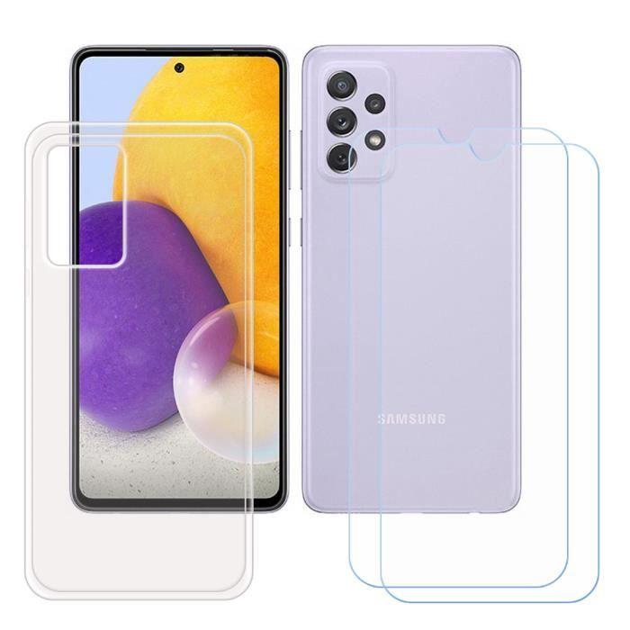 Coque - FZ - Galaxy A72 - Transparent - Souple - Inclut 2 Verres Trempés