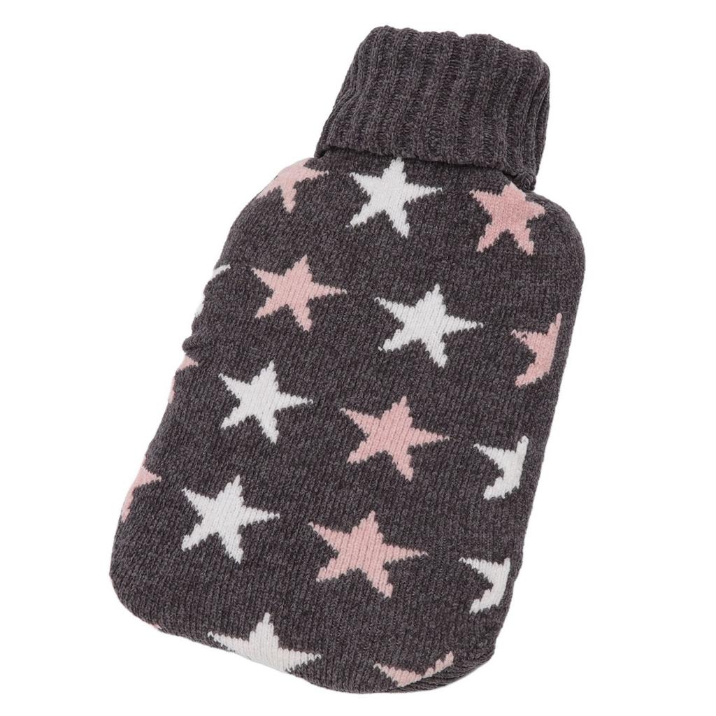2000ML Hot Water Bottle Hot Water Bag with Soft Knitted Cover for Neck Shoulder Warm for Winter