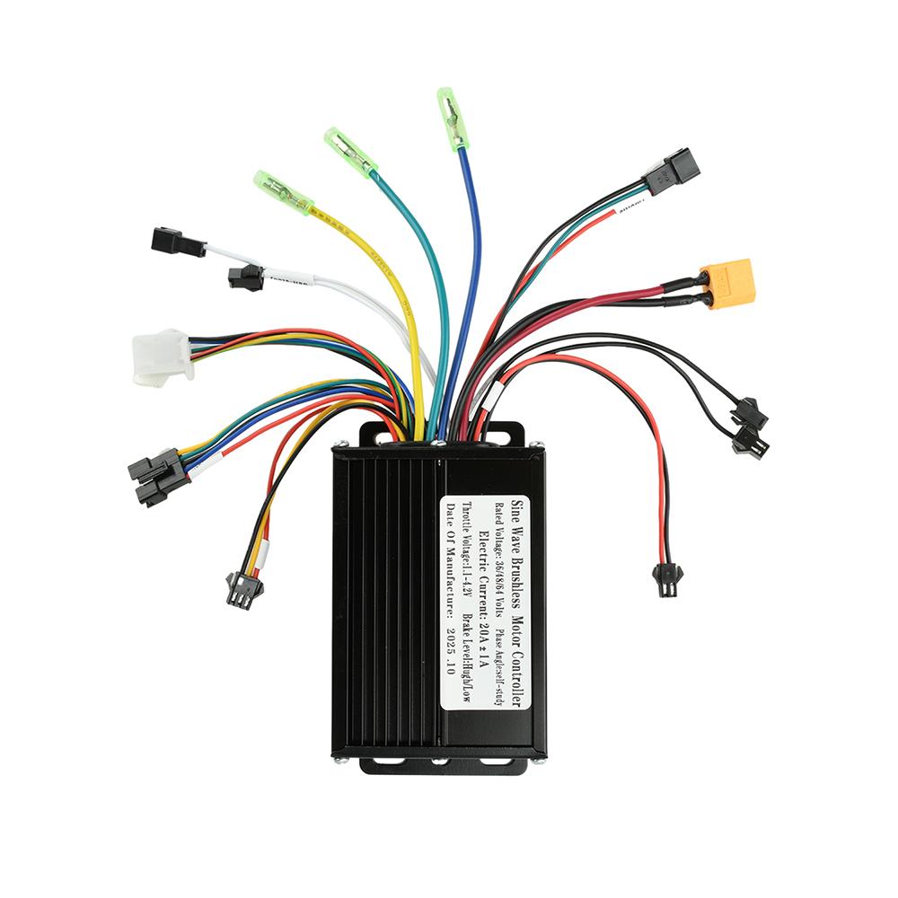 Controller Motore Brushless Onda Sinusoidale 36V 48V 64V 750-1500W 30A per Scooter Elettrico E-bike