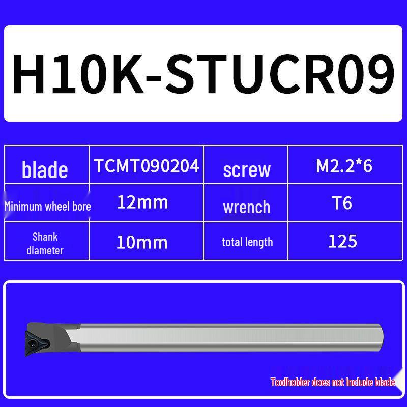 Seismic Lathe Tool Holder – High-Speed Steel for Small Internal Holes H10K-STUCR09/H16Q-STUCR11