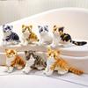 Stuffed Lifelike Cats Plush Toy Simulation American Shorthair Cute Cat Doll Pet Toys Home Decor Gift