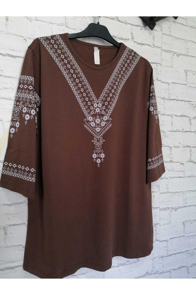 Damenbluse in großen Größen, perfekter Sommer, ganz aus Baumwolle, gekämmte Baumwolle, Bluse in großen Größen