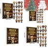 Rocková kapela Vánoční adventní kalendář s akrylovými figurkami pro sváteční výzdobu a obdarování
