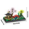 Hof Bausteine Garten Zen Garten Architektur 2280PCS DIY Zusammenbau Steine Spielzeug für Kinder Erwachsene Geschenke für Sammlung