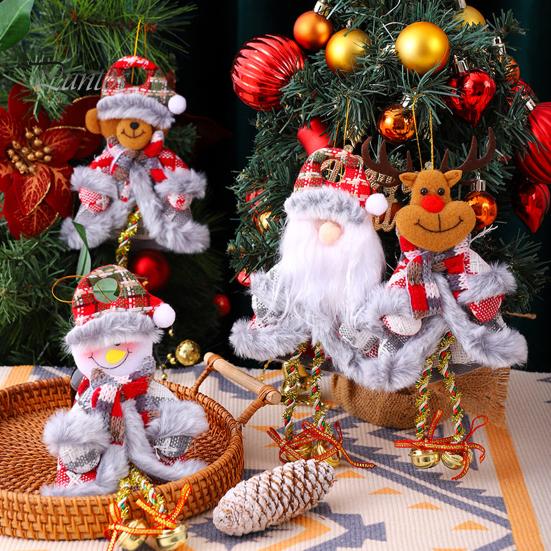Christmas Pendant Fine Workmanship Christmas Tree Hanging Doll Ornament for Party Festive Home Decoration